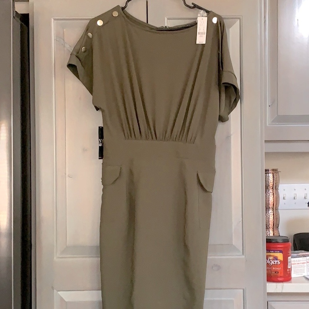 NY&C olive green dress